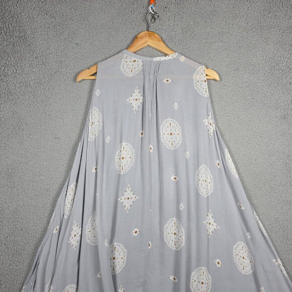 FREE PEOPLE Tree Swing Tunic Top Small Lightweight Airy Sleeveless Boho Beachy - Picture 4 of 16